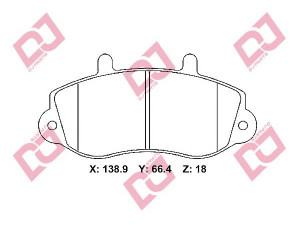 DJ PARTS BP2310 stabdžių trinkelių rinkinys, diskinis stabdys 
 Techninės priežiūros dalys -> Papildomas remontas
1605979, 4404777, 4501150, 4502797