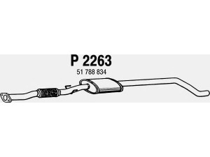 FENNO P2263 vidurinis duslintuvas 
 Išmetimo sistema -> Duslintuvas
21788834