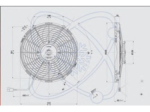ELECTRO AUTO 32G0011 ventiliatorius, radiatoriaus