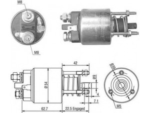 MAGNETI MARELLI 940113050507 solenoidinis jungiklis, starteris