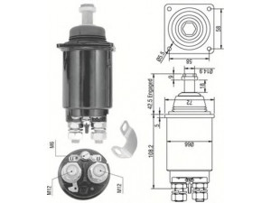 MAGNETI MARELLI 940113050310 solenoidinis jungiklis, starteris