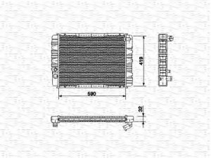 MAGNETI MARELLI 350213656000 radiatorius, variklio aušinimas 
 Aušinimo sistema -> Radiatorius/alyvos aušintuvas -> Radiatorius/dalys
1245006003, 1257351, 1257352, 5001864