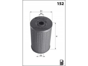 MECAFILTER ELG5208 kuro filtras 
 Techninės priežiūros dalys -> Papildomas remontas
0858975700, 5414362, 5414362L, 5414362
