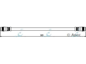 APEC braking HOS3971 stabdžių žarnelė 
 Stabdžių sistema -> Stabdžių žarnelės
6001547820, 6001551097, 6001547820