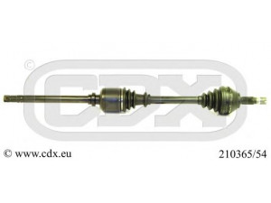 CDX 210365/54 kardaninis velenas 
 Ratų pavara -> Kardaninis velenas
327309, 327313, 32735W, 3273CN