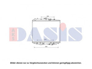 AKS DASIS 230006N radiatorius, variklio aušinimas 
 Aušinimo sistema -> Radiatorius/alyvos aušintuvas -> Radiatorius/dalys
8971641880, 8972370510