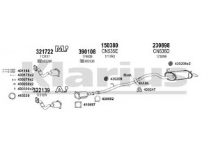 KLARIUS 630864E išmetimo sistema 
 Išmetimo sistema -> Išmetimo sistema, visa