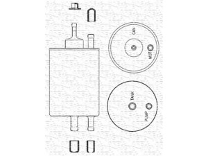 MAGNETI MARELLI 213908204000 kuro filtras 
 Techninės priežiūros dalys -> Papildomas remontas
002 477 30 10, 002 477 31 01, A 002 477 30 01