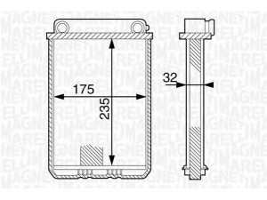 MAGNETI MARELLI 350218311000 šilumokaitis, salono šildymas 
 Šildymas / vėdinimas -> Šilumokaitis
2038300161, A2038300161