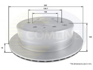 COMLINE ADC0159V stabdžių diskas 
 Stabdžių sistema -> Diskinis stabdys -> Stabdžių diskas
4243160170