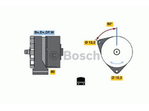 BOSCH 0 986 030 320 kintamosios srovės generatorius
51 26101 7101, 51 26101 9101, 50 00 241 518