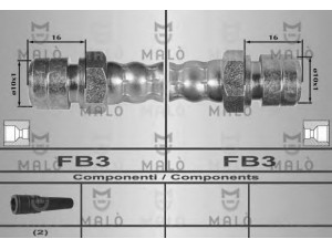 MAL? 80240 stabdžių žarnelė 
 Stabdžių sistema -> Stabdžių žarnelės
34324050544, 1428883500, 4604280435
