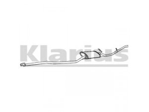 KLARIUS 270071 galinis duslintuvas 
 Išmetimo sistema -> Duslintuvas
5020025, 5023847, 6142853, 6143830