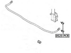 ASVA 0523-PCR šarnyro stabilizatorius 
 Ašies montavimas/vairavimo mechanizmas/ratai -> Stabilizatorius/fiksatoriai -> Savaime išsilyginanti atrama
B26R-28-170