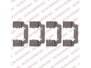 DELPHI LX0533 priedų komplektas, diskinių stabdžių trinkelės 
 Stabdžių sistema -> Diskinis stabdys -> Stabdžių dalys/priedai