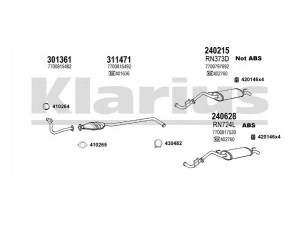 KLARIUS 720210E išmetimo sistema 
 Išmetimo sistema -> Išmetimo sistema, visa
