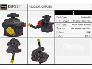DELCO REMY DSP334 hidraulinis siurblys, vairo sistema 
 Vairavimas -> Vairo pavara/siurblys
4007.E3, 9622072080