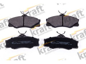 KRAFT AUTOMOTIVE 6000160 stabdžių trinkelių rinkinys, diskinis stabdys 
 Techninės priežiūros dalys -> Papildomas remontas
251 698 151 C, 251 698 151 F