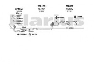 KLARIUS 360753E išmetimo sistema 
 Išmetimo sistema -> Išmetimo sistema, visa