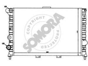 SOMORA 011240 radiatorius, variklio aušinimas 
 Aušinimo sistema -> Radiatorius/alyvos aušintuvas -> Radiatorius/dalys
60651920, 60663071