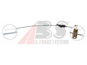 A.B.S. K19761 trosas, stovėjimo stabdys 
 Stabdžių sistema -> Valdymo svirtys/trosai
46514278