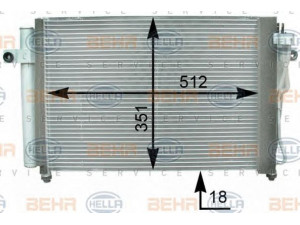HELLA 8FC 351 302-281 kondensatorius, oro kondicionierius 
 Oro kondicionavimas -> Kondensatorius
97606-1C100