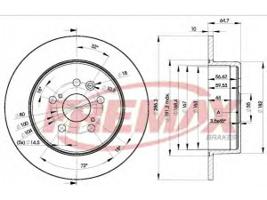 FREMAX BD-0430 stabdžių diskas 
 Stabdžių sistema -> Diskinis stabdys -> Stabdžių diskas
42431-20430