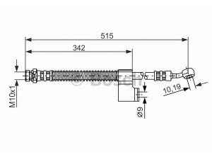 BOSCH 1 987 476 236 stabdžių žarnelė 
 Stabdžių sistema -> Stabdžių žarnelės
58731 25000