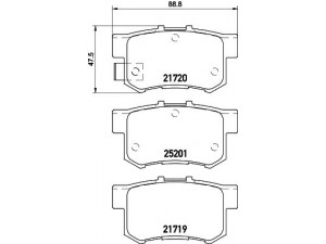 HELLA PAGID 8DB 355 015-611 stabdžių trinkelių rinkinys, diskinis stabdys 
 Techninės priežiūros dalys -> Papildomas remontas
71750931, 71768493, 71768576, 06430S5AE50