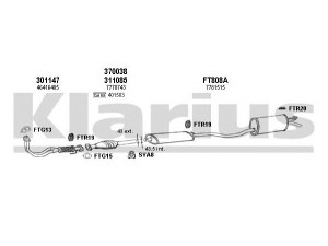 KLARIUS 330837U išmetimo sistema