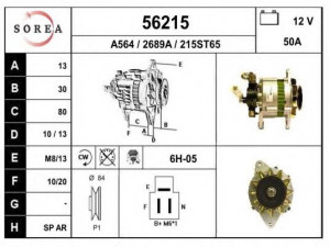 EAI 56215 kintamosios srovės generatorius
8941503970, LT150154, LT150196