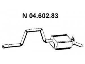 EBERSPÄCHER 04.602.83 galinis duslintuvas 
 Išmetimo sistema -> Duslintuvas
1 117 843, 1 148 370, 1 150 047