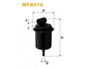 WIX FILTERS WF8310 kuro filtras 
 Techninės priežiūros dalys -> Papildomas remontas
3191105000