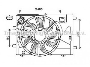 AVA QUALITY COOLING CT7502 ventiliatorius, radiatoriaus 
 Aušinimo sistema -> Oro aušinimas
95962654