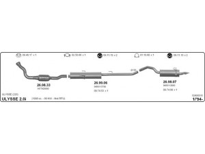 IMASAF 524000315 išmetimo sistema 
 Išmetimo sistema -> Išmetimo sistema, visa