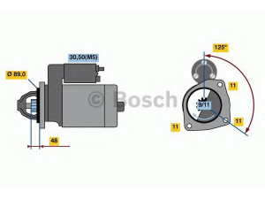 BOSCH 0 986 023 830 starteris 
 Elektros įranga -> Starterio sistema -> Starteris
0051512201, 004 151 62 01, 005 151 22 01