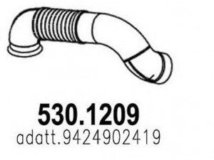 ASSO 530.1209 išleidimo kolektorius 
 Išmetimo sistema -> Išmetimo vamzdžiai
9424902419