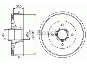 BOSCH 0 986 477 172 stabdžių būgnas 
 Stabdžių sistema -> Būgninis stabdys -> Stabdžių būgnas
43200 00QAG, 4320000Q0C, 77 00 304 984