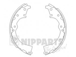 NIPPARTS J3502022 stabdžių trinkelių komplektas 
 Techninės priežiūros dalys -> Papildomas remontas
04495-0K010, 04495-0K060, 04495-26041