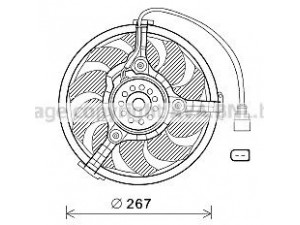 AVA QUALITY COOLING AI7518 ventiliatorius, radiatoriaus
8E0959455H