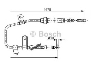 BOSCH 1 987 477 736 trosas, stovėjimo stabdys 
 Stabdžių sistema -> Valdymo svirtys/trosai
47510-SK3-E01, GVC 9023 55