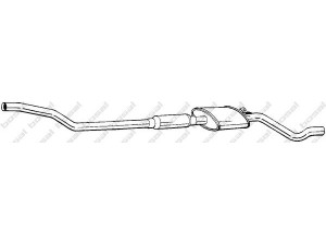BOSAL 288-297 vidurinis duslintuvas 
 Išmetimo sistema -> Duslintuvas
1722.79