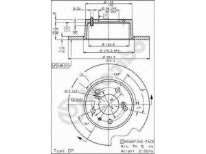 BRECO BS 7250 stabdžių diskas 
 Stabdžių sistema -> Diskinis stabdys -> Stabdžių diskas
5462434, 5489362, 5489362D, 95661850