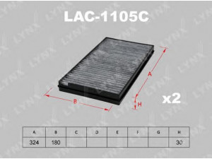 LYNXauto LAC-1105C filtras, salono oras 
 Techninės priežiūros dalys -> Techninės priežiūros intervalai
64 31 6 913 506, 64 31 6 935 823