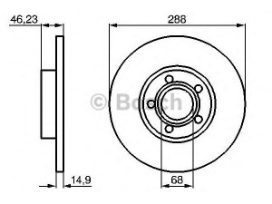 BOSCH 0 986 478 545 stabdžių diskas 
 Dviratė transporto priemonės -> Stabdžių sistema -> Stabdžių diskai / priedai
4A0 615 301 B, 4A0 615 301 B