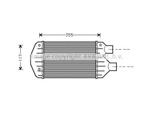 AVA QUALITY COOLING FTA4267 tarpinis suslėgto oro aušintuvas, kompresorius 
 Variklis -> Oro tiekimas -> Įkrovos agregatas (turbo/superįkrova) -> Tarpinis suslėgto oro aušintuvas
46405892, 46440215