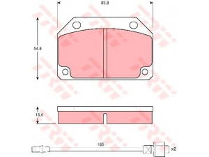 TRW GDB241 stabdžių trinkelių rinkinys, diskinis stabdys 
 Techninės priežiūros dalys -> Papildomas remontas
17699100, 424898, 425059