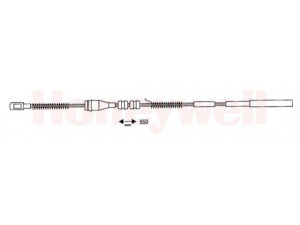 BENDIX 432102B trosas, stovėjimo stabdys 
 Stabdžių sistema -> Valdymo svirtys/trosai
522562, 90217234, 90217234