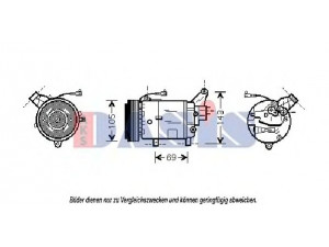 AKS DASIS 851048N kompresorius, oro kondicionierius 
 Oro kondicionavimas -> Kompresorius/dalys
1139014, 1171310, 64521171310, 64526918122