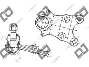 DJ PARTS DB1212 atramos/vairo trauklė 
 Ašies montavimas/vairavimo mechanizmas/ratai -> Sujungimai -> Atramos/vairo trauklė
8-97103-437-0, 8971034370
